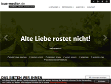 Tablet Screenshot of i-cue-medien.de